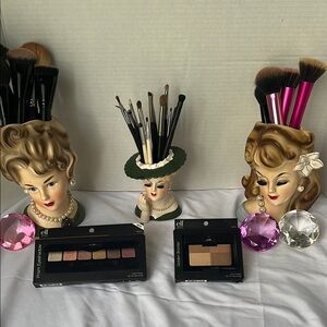 Lot of 2 Elf Plum Eyeshadow Palette and Golden Bronzer Set NEW